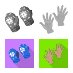 Obraz premium Isolated object of silhouette and safety sign. Set of silhouette and comfort stock vector illustration.