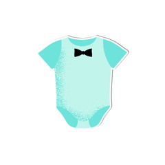 Baby onesie for boy vector isolated