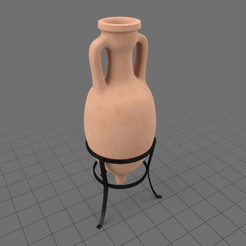 Roman amphora on stand 3