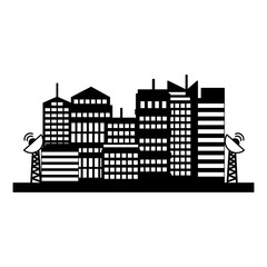 smart city buldings antenna communication