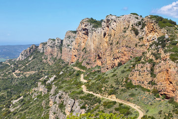 Serra de Mont-Roig in the Lleida Pre-Pyrenees, Catalonia.