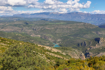 Serra de Mont-Roig in the Lleida Pre-Pyrenees, Catalonia.