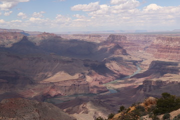 vue panoramique sur le grand canyon , état unis ,arizona  