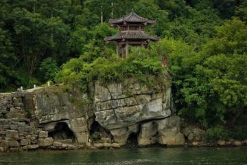 Chinese Pagoda on river