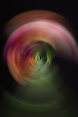 Abstract digital image of a vortex of light, reflection and lens flare.