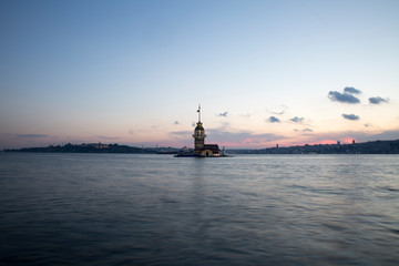 Istanbul Night, Maiden's Tower ,Turkey
