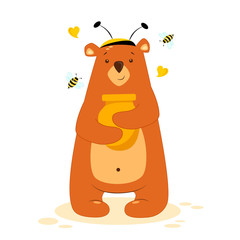 Bear with honey