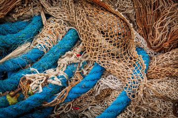 Filet de p&ecirc;che usag&eacute;