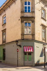 Fototapeta na wymiar A typical view in Krakow old town