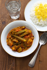 khoresh bamieh, iranian okra stew