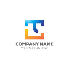 LETTER CT LOGO TEMPLATE DESIGN