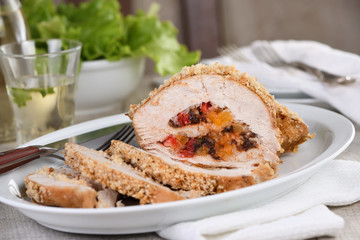 turkey stuffed with dried fruit