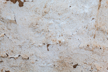 Old Weathered White Painted House of the Mud Wall