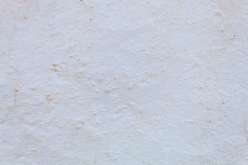 Old Weathered White Painted House of the Mud Wall