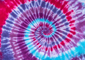 Fashionable Colorful Retro Abstract Psychedelic Tie Dye Swirl Design