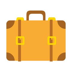 suitcase travel on white background