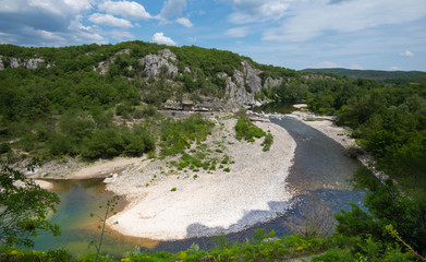 Ardeche bei Ruoms in Frankreich