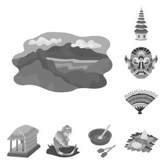 Vector illustration of asian and geography logo. Collection of asian and tourism stock symbol for web.