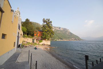 Varenna village in Como lake Lombardy Italy
