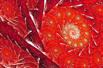 Abstract fractal art background illustration space geometry. Background consists fractal multicolor...