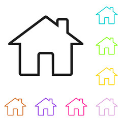 Home icon. House vector icon