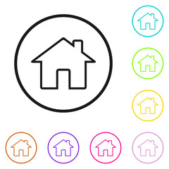 Home icon. House vector icon