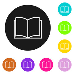 Book icon. Book icon isolated on white background