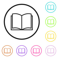 Book icon. Book icon isolated on white background