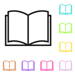 Book icon. Book icon isolated on white background