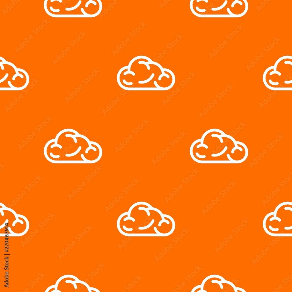 Poster ui cloud pattern vector orange for any web design best