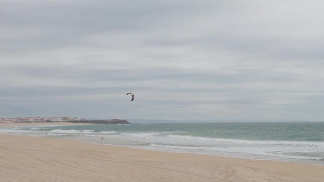 kate surfing in Portugal, Peniche