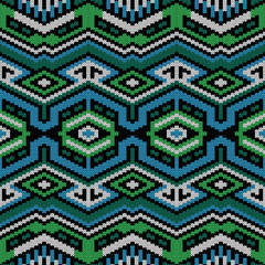 Seamless ornate knitted pattern