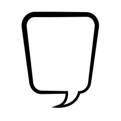 Pop art speech bubble cartoon in black and white