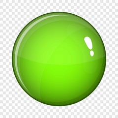 Round glossy button icon. Cartoon illustration of round glossy button vector icon for web