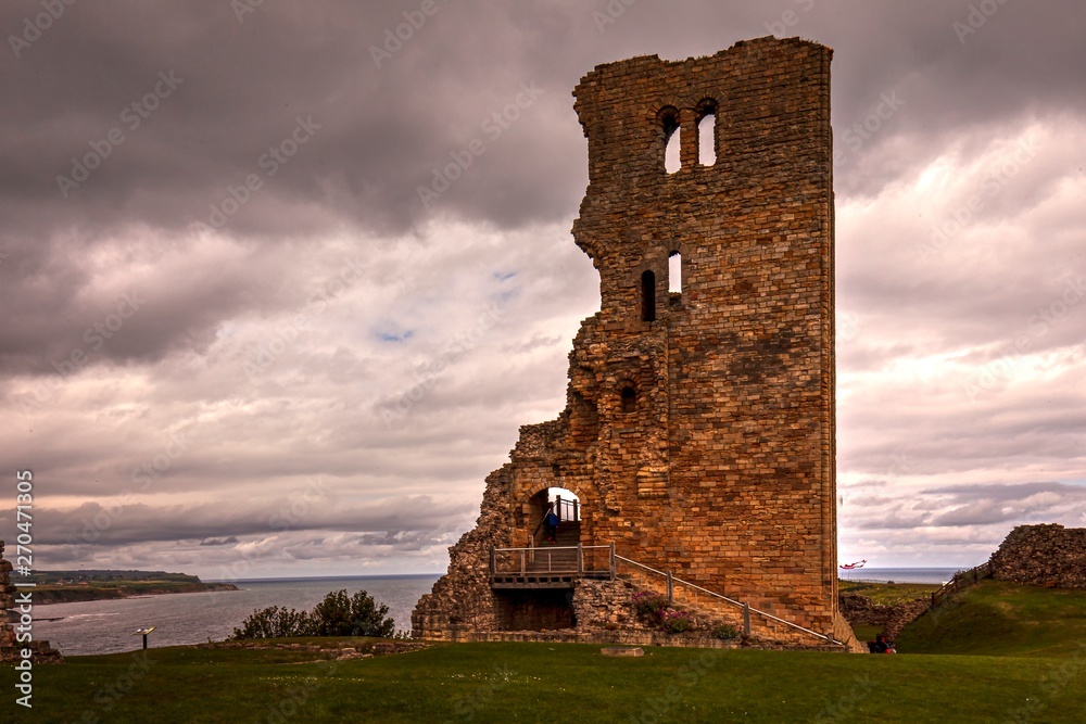 Poster Ruin of Scarborough Castle in North Yorkshire, Great Britain.