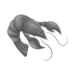 Isolated object of lobster and red symbol. Set of lobster and fresh  stock symbol for web.