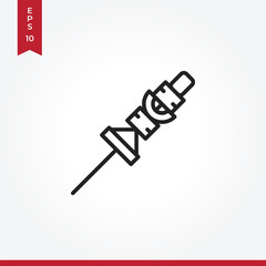 Barbecue vector icon in modern style for web site and mobile app