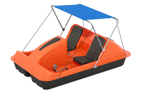 Paddle Boat with canopy, 3D rendering