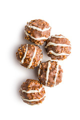Sweet chocolate truffles. chocolate balls.