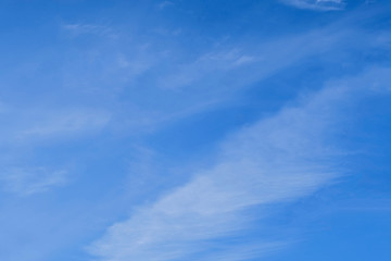 Obraz premium The blue sky and white clouds indicate pure and freshing.