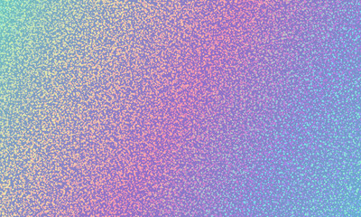 Holographic glitter polka dot texture diagonal color gradient vector background