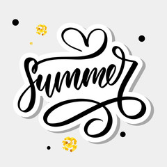 Vector word sale .Letters made of flowers and leaves Summer sale Holiday Flyer Banner Poster Summer sales