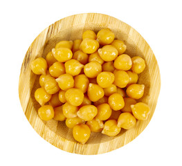 chickpeasisolated on white