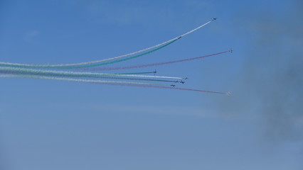 Aerei Frecce Tricolori a Bari per la festa di San Nicola 