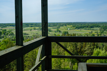 wooden fire watchtower construction details