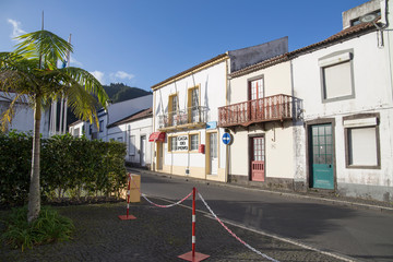 Fototapeta na wymiar Furnas village in Sao Miguel island Azores Portugal