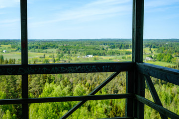 wooden fire watchtower construction details