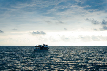 View from cabin balconies at the rough seas and waves off the side of cruise ship