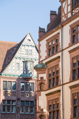 Cityscape in Freiburg on April 20, 2017 Germany