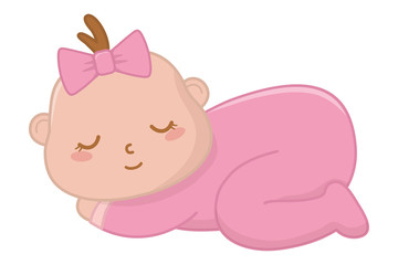 Obraz na płótnie Canvas baby sleeping icon vector illustration